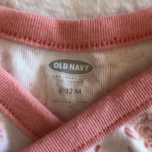 Old Navy Kimono Pant Set 6-12m Pink & White Flower - Picture 9 of 12